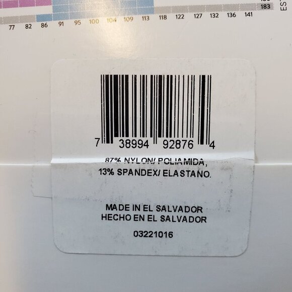 Hanes Curves Control Top Opaque Tights Size 1X/2X NWT Womens Black Shapewear - Picture 3 of 7